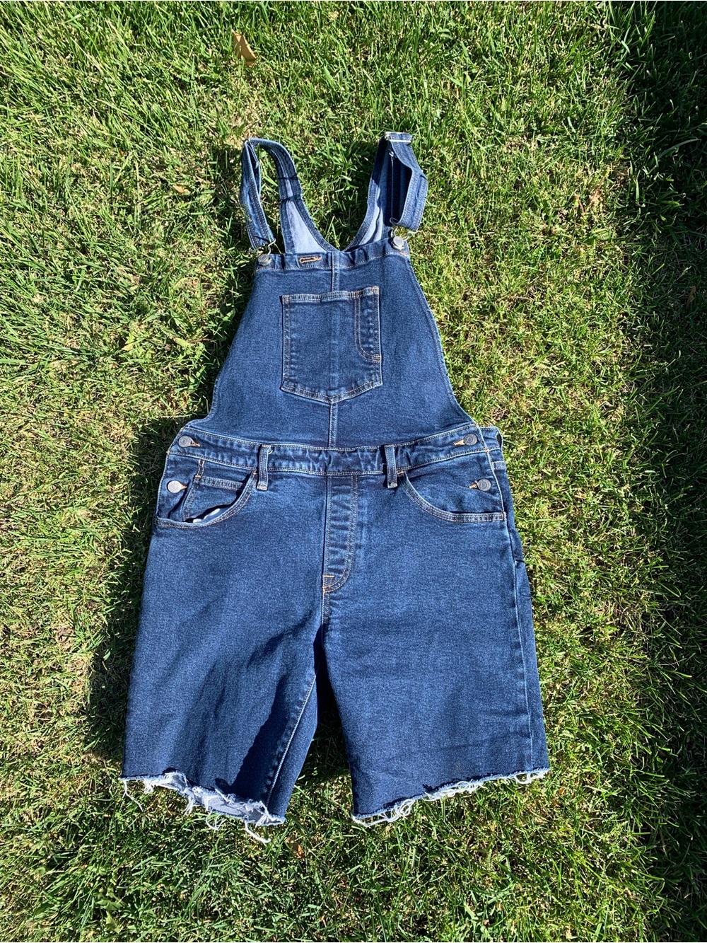 Levi's Dark Blue Denim Short Overalls